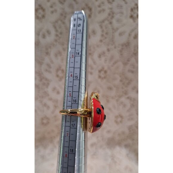 EUC Kate Spade New York Little Ladybug Cocktail Ring/Sz. 6 - Picture 5 of 7